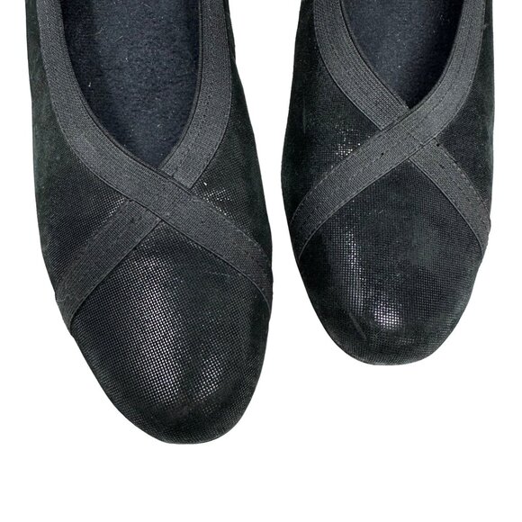 Munro Hanna Office Pump Size 7.5 Narrow Metallic Black Heels 7.5N - Picture 3 of 10